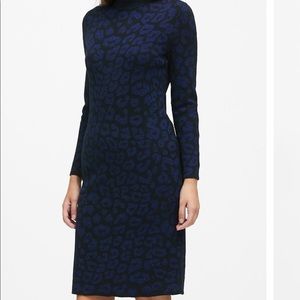 Banana republic Leopard sweater dress
